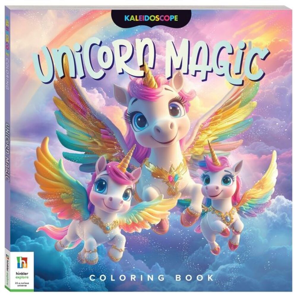 Kaleidoscope Coloring Book: Unicorn Magic -- Hinkler